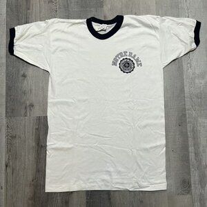NWT 1980s Notre Dame Fighting Irish White Champion Football College T Shirt